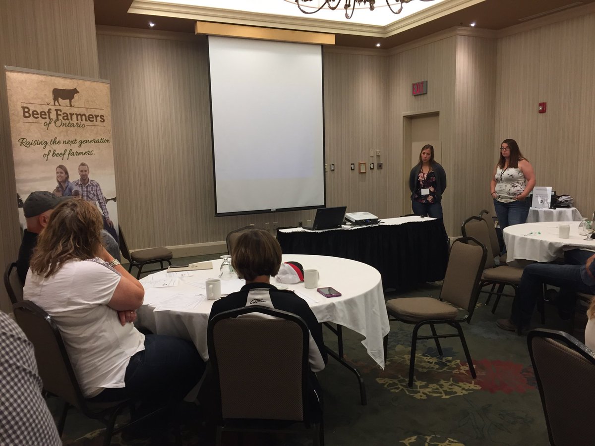 BeefFarmersON's tweet photo. Great questions coming from our judges with knowledgeable answers coming from our participants at #BFOBYDP #youngproducers #ontag https://t.co/n7Thcc5kdg