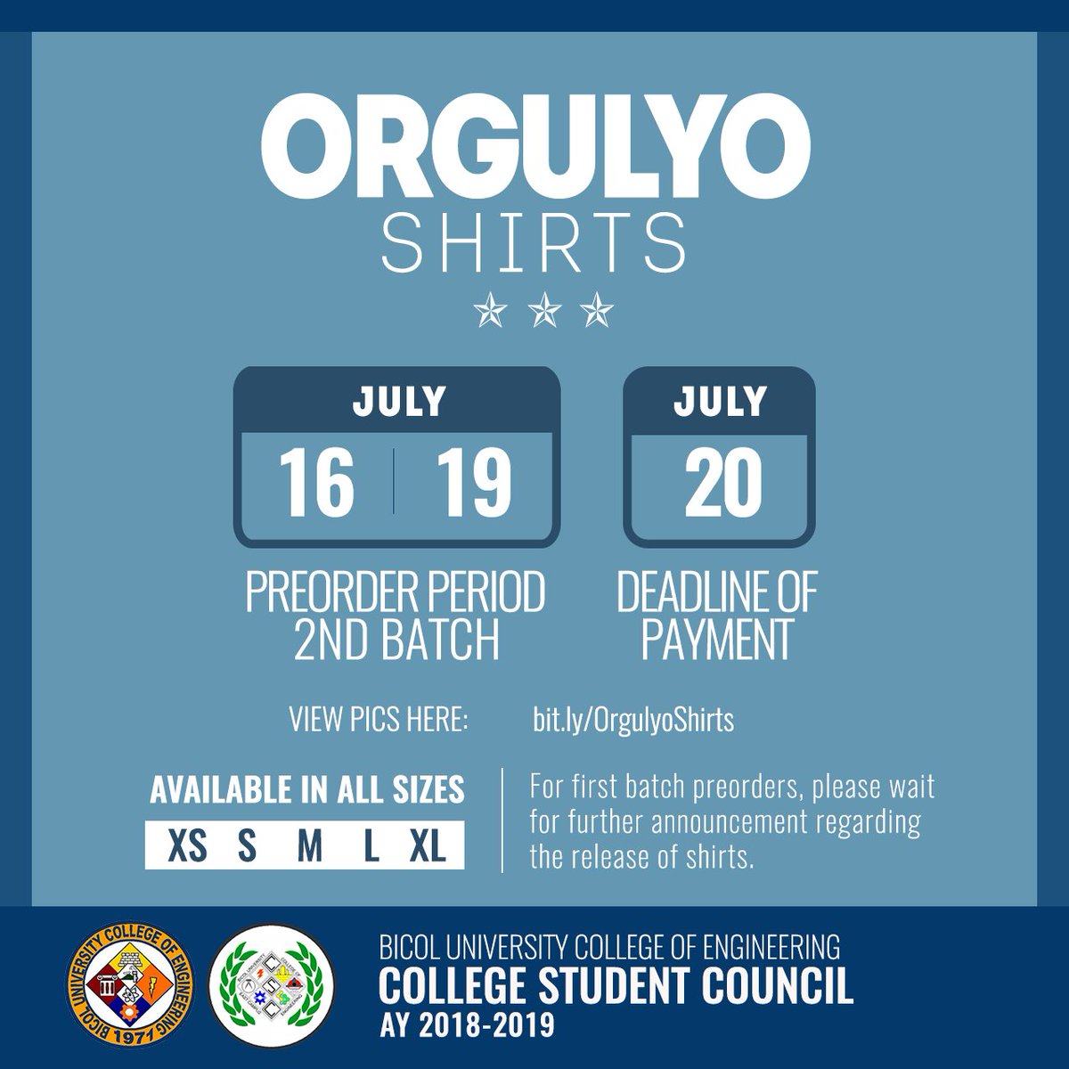 bucengcsc's tweet photo. BUCENG-CSC 0012
07-14-18 09:30PM

2ND BATCH OF BUCENG ORGULYO SHIRTS ARE NOW OPEN FOR PRE-ORDERS

#BUCENG #BUCEngCSC #OrgulyoShirts #BUCEng Shirts https://t.co/HsqBZMO9hH