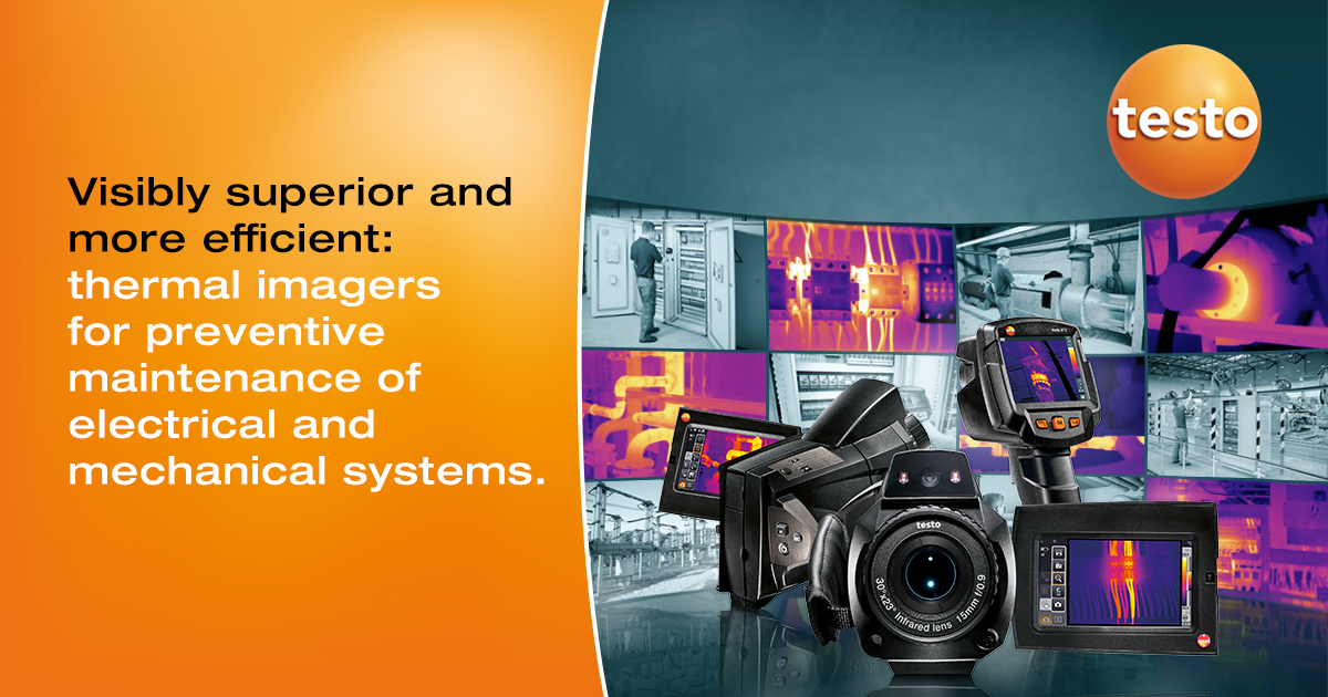TestoGlobal's tweet photo. Detect thermal irregularities before they become an issue – fast and contactless with a thermal imager from Testo. https://t.co/gt59Fq2cQp https://t.co/CTy7b1ndCg