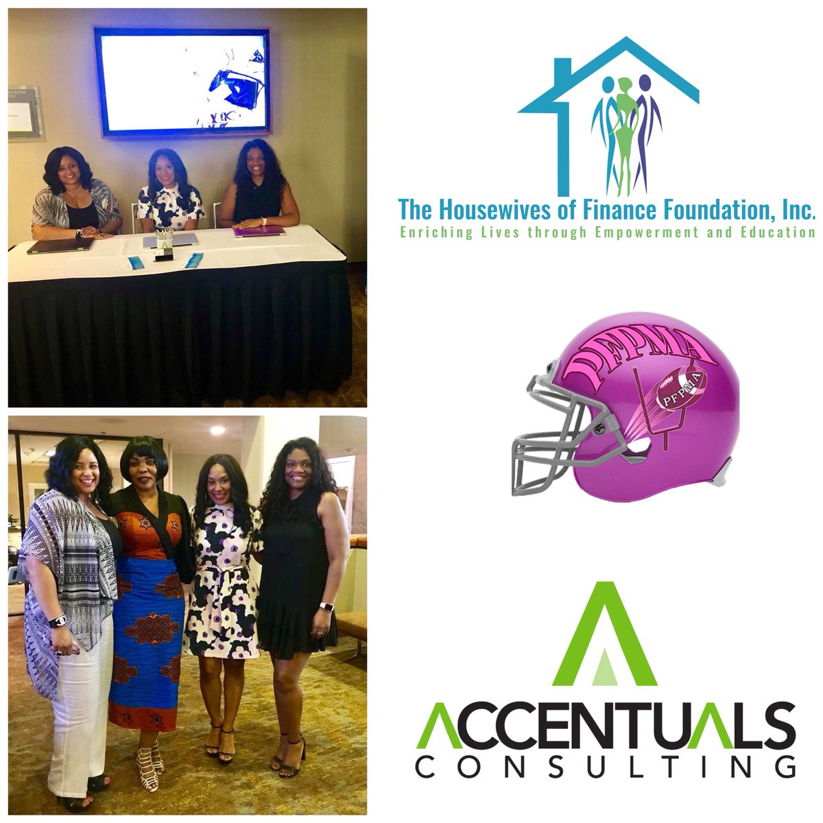 hhoffinance's tweet photo. The Housewives of Finance Foundation, Inc. 
to the ladies of @PfpmaMoms looking forward to two more days of networking. 💙💚💜

Click to checkout our website:👇🏽
https://t.co/DZrvTMBNz4
#PFPMA #HOFFOUNDATION #HHOFINANCE #NFLMOMS https://t.co/jXF694jenf