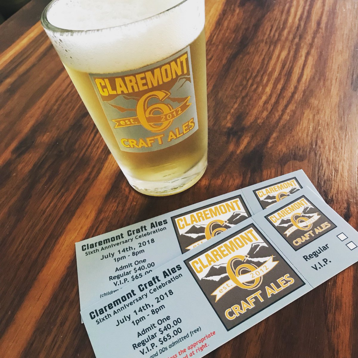 Today is the day! We hope you'll all be at our 6th Anniversary celebrating with us today. If you haven't gotten your tickets yet, we have plenty available at the door starting at 1pm. Remember to bring a new pair of socks to donate for an extra pour. Now let's partyyyyyy!!!