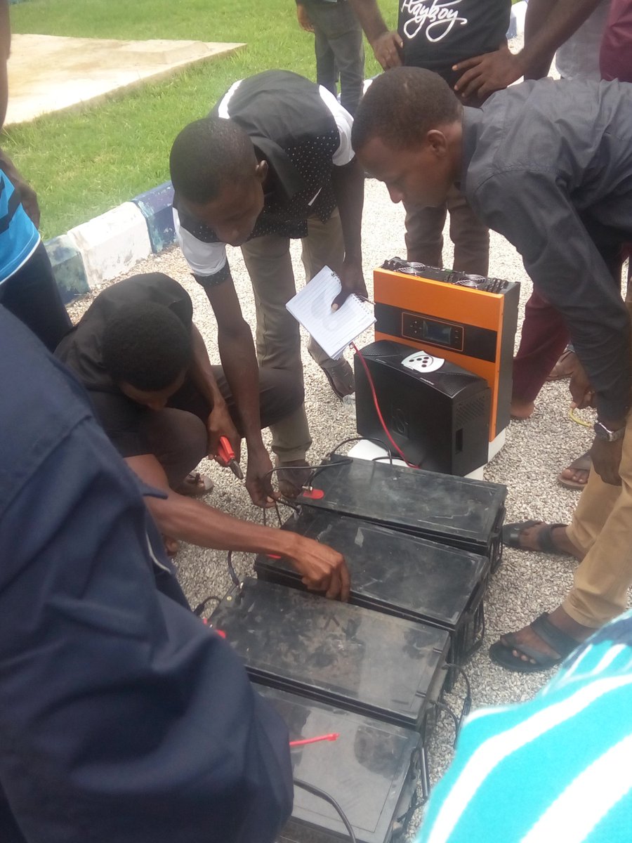 grecopowerltd's tweet photo. And today makes it the 6th day for #SPVIS training. The joy part  is that we believe trainees are on their journey to become an #Energy certified installer and also to carry out #Supervision....
@Renegade_Enigma @REANigeria @giz_gmbh @FMPWH https://t.co/hNm9nmCLEJ