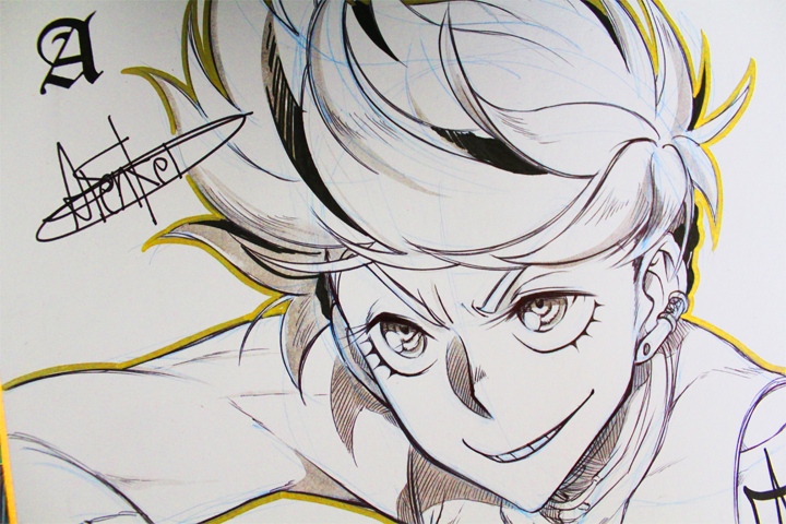 HorionManga's tweet photo. #CONCOURS❗️RT+FOLLOW pour fêter la sortie du tome 02 du manga HORION et remporte un vrai shikishi dédicacé (DESSIN ORIGINAL et PIÈCE UNIQUE !) + 3 supports promo' (RARES !) + un poster (OFFICIEL !) et une casquette (…) https://t.co/0tuBnhuOdy (résultat le mois prochain). https://t.co/aq4oVoMvrp