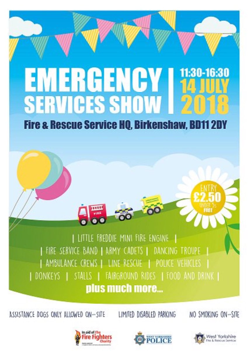 WYFRS's tweet photo. MASSIVE turnout for today’s Emergency Services Show at our Birkenshaw HQ - in the sun !!!🌞 Still time to get here, and plenty going on - we’re closing at 1630 https://t.co/LqqgDmuQOl