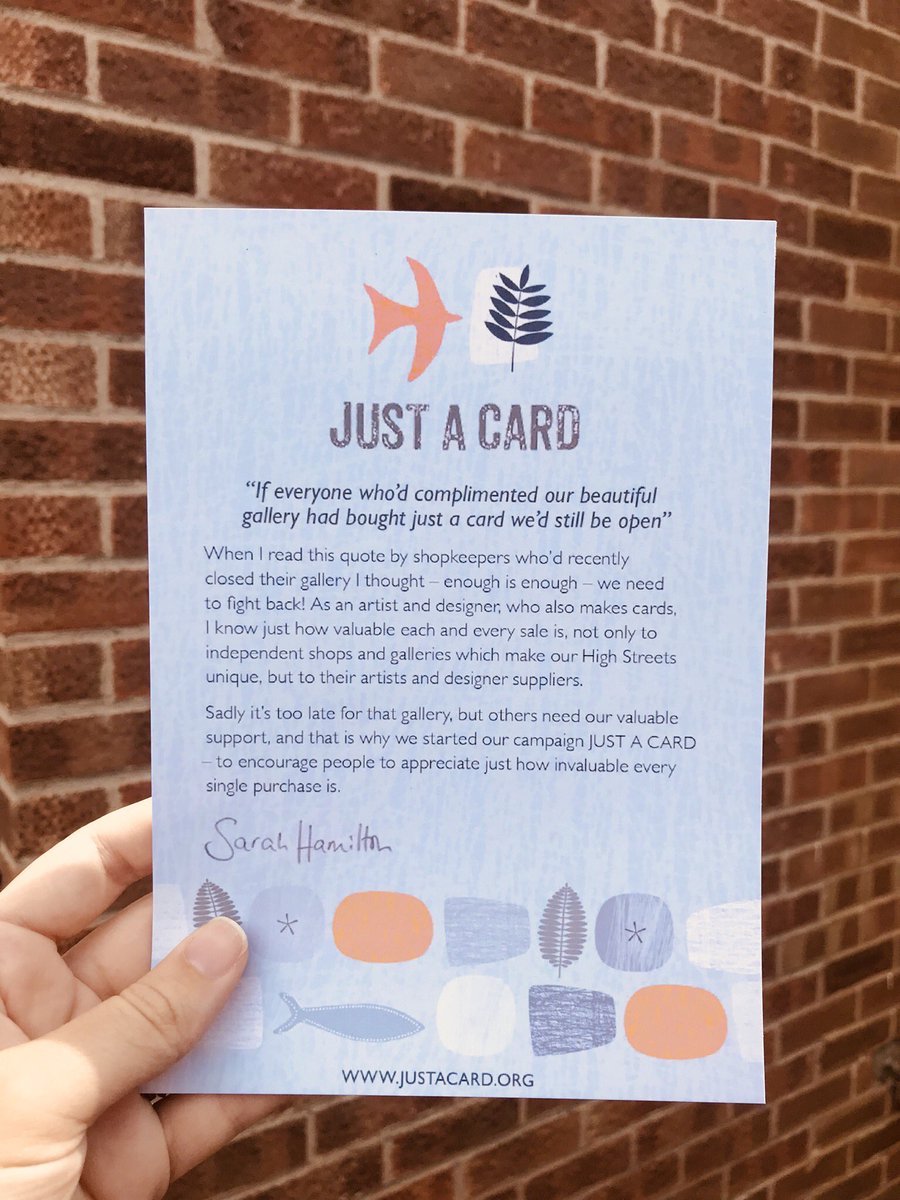 Lilypad_Designs's tweet photo. @Justacard1 is an awesome campaign supporting independent businesses, and encouraging people to shop small. I know how hard it is to stand out amongst big companies, and it is so great that they are championing people like me, with their simple but powerful message. #justacard https://t.co/1jocLdBJP4