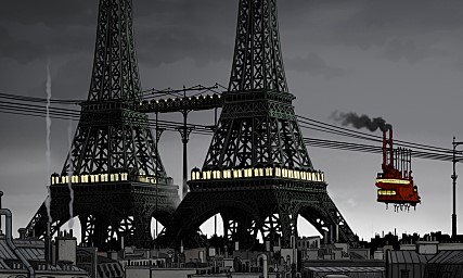 아브릴과 조작된 세계-이상한 말이지만 가장 완벽한 제패니메이션의 후계작 이라는 말 밖에는 설명할 길이 없다.지브리의 감성과 90년대 일본...