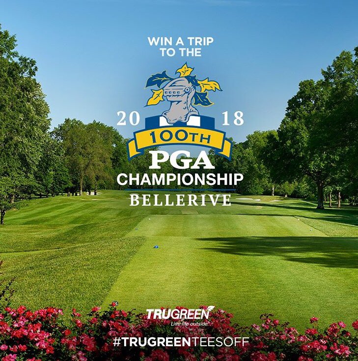We're giving away 2 suite tickets to the 100th PGA Championship in St. Louis, MO, a four night hotel stay + a $1000 VISA® gift card to help with travel. Click to enter the #TruGreenTeesOff sweepstakes and share this post with the person you want to take: bit.ly/TruGreenTeesOff
