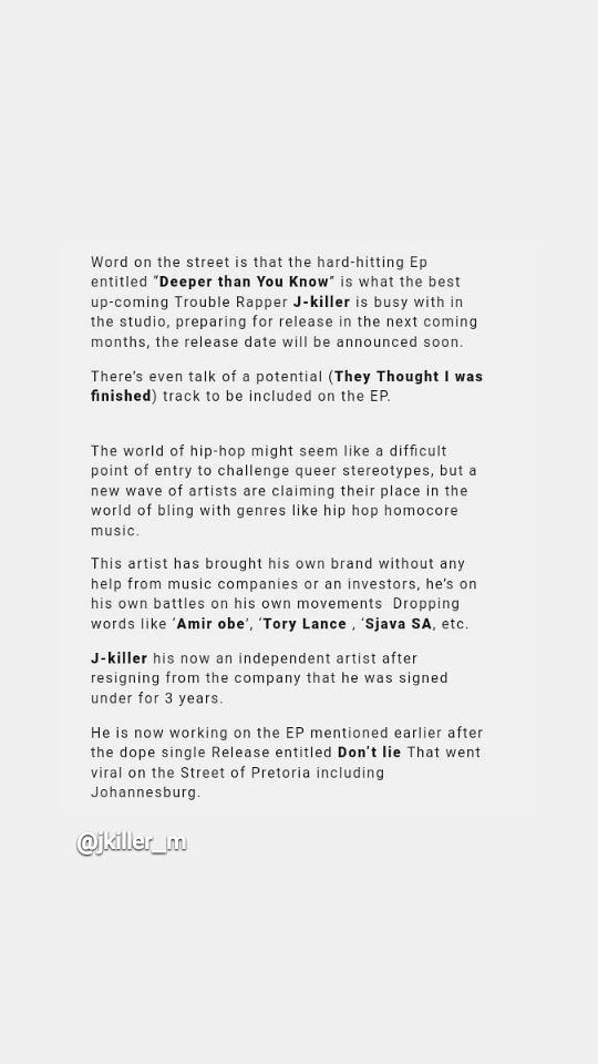 elceesow's tweet photo. #Deeperthanyouknow word on the street!!!! ๐๐ค๐ค๐คโ #historymaking #hiphop #audiomack #Godsplan #wayup #4am #theythoughtiwasfinsh #Deeperthanyouknow #makingmoney #ripsmp https://t.co/2FMeJB3l16