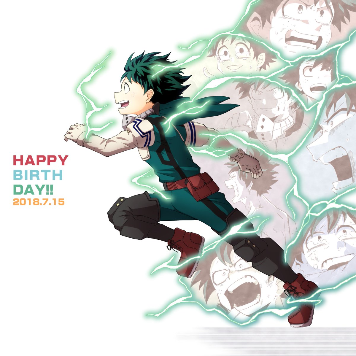 ヒロアカ これからも さらに向こうへ 誕生日おめでとう 緑谷出久生誕祭18 つだいのイラスト
