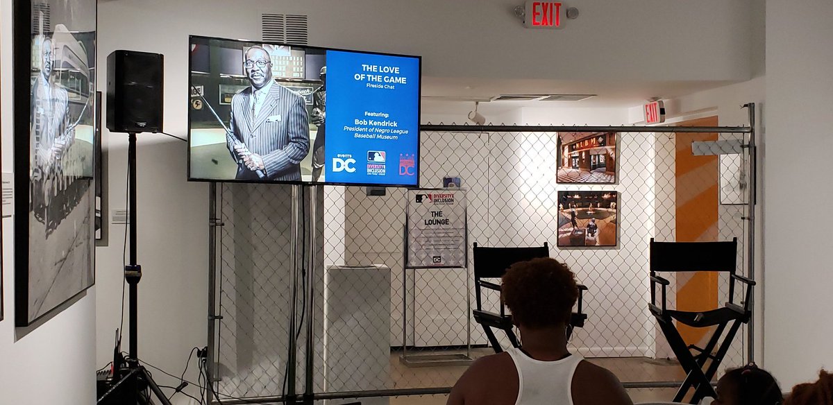 sybongile's tweet image. Here at the @MLB Diversity and Inclusion #cultureandcode event. First up a fireside chat w Sway &amp;amp; Bob Kendrick, Pres  Negro League Baseball Museum. @DMPEDDC @BlindWhino