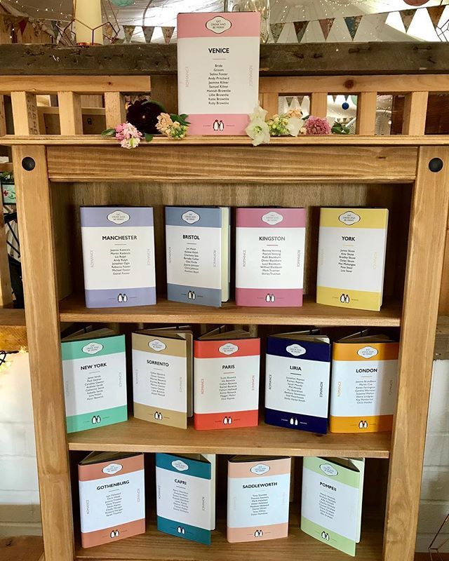 CeliaFarm's tweet photo. One of the nicest #tableplan I have ever seen absolutely stunning and so creative 😍😍
.
#penguinbooks #weddingtableplan #tableplans https://t.co/Y13ZMTkKmJ https://t.co/kURgoZTpId