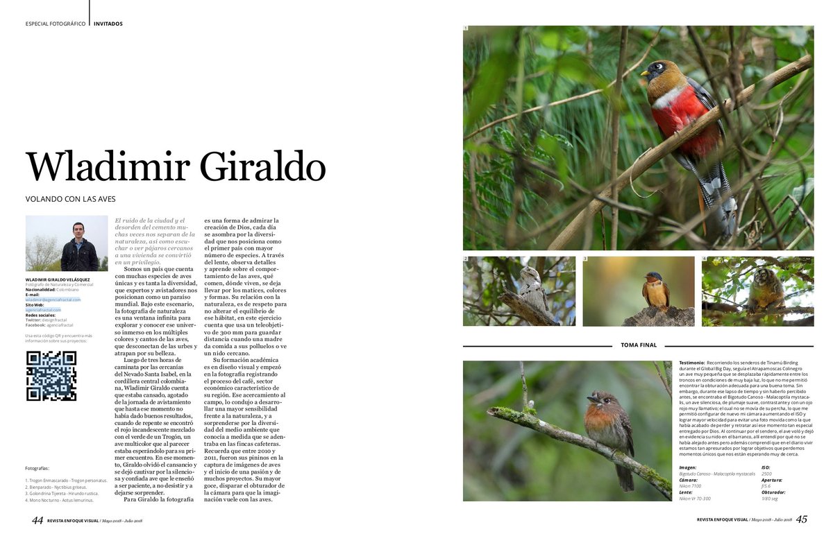 designfractal's tweet image. @RevistaEnfoqueV especializada en #Fotografía #Imagen y #Video para Colombia y Latinoamérica continúa aportando nuevas visiones para plasmar la imagen, experiencias únicas de fotógrafos reconocidos y últimas tendencias tecnológicas

Adquiere la Edición #45 revistaenfoquevisual.com/emplares-digit…