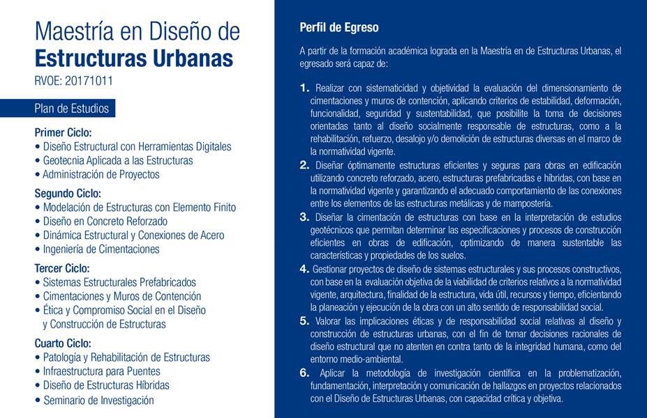 IncideJuventud's tweet photo. Para los interesados en la maestría en Diseño de Estructuras Urbanas, la Universidad La Salle nos brinda la siguiente información https://t.co/p9sZUBraU9