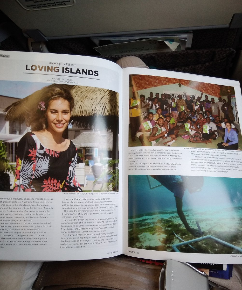 LovingIslands's tweet photo. #Thankyou @MaiLifeMagazine♥️ Next stop: Hong Kong for #ForbesUnder30 Asia 🌈 #ForbesU30Asia #SocialEnterprise #Fiji https://t.co/cQGUEEU4lB