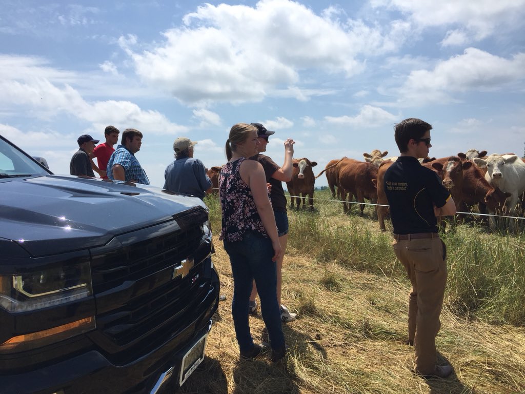 BeefFarmersON's tweet photo. Thanks Meredith Closs for offering an extended farm tour to our #BFOBYDP participants on her family farm just over the border in QB. #youngproducer #cdnbeef https://t.co/s5nzcSLc8v