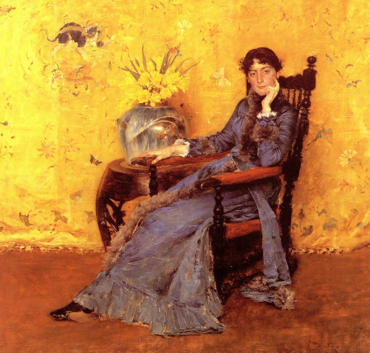 bernimora17's tweet photo. 373. “Portrait of Miss Dora Wheeler”, 1882-1883, de William Merritt Chase. Dora Wheeler se convirtió en la primera estudiante de Chase. Este retrato fue galardonado en Múnich en 1883 y fue mostrado en París al año siguiente. 
#williammerrittchase #revistaportaldelaseu https://t.co/q96CPWMaiy