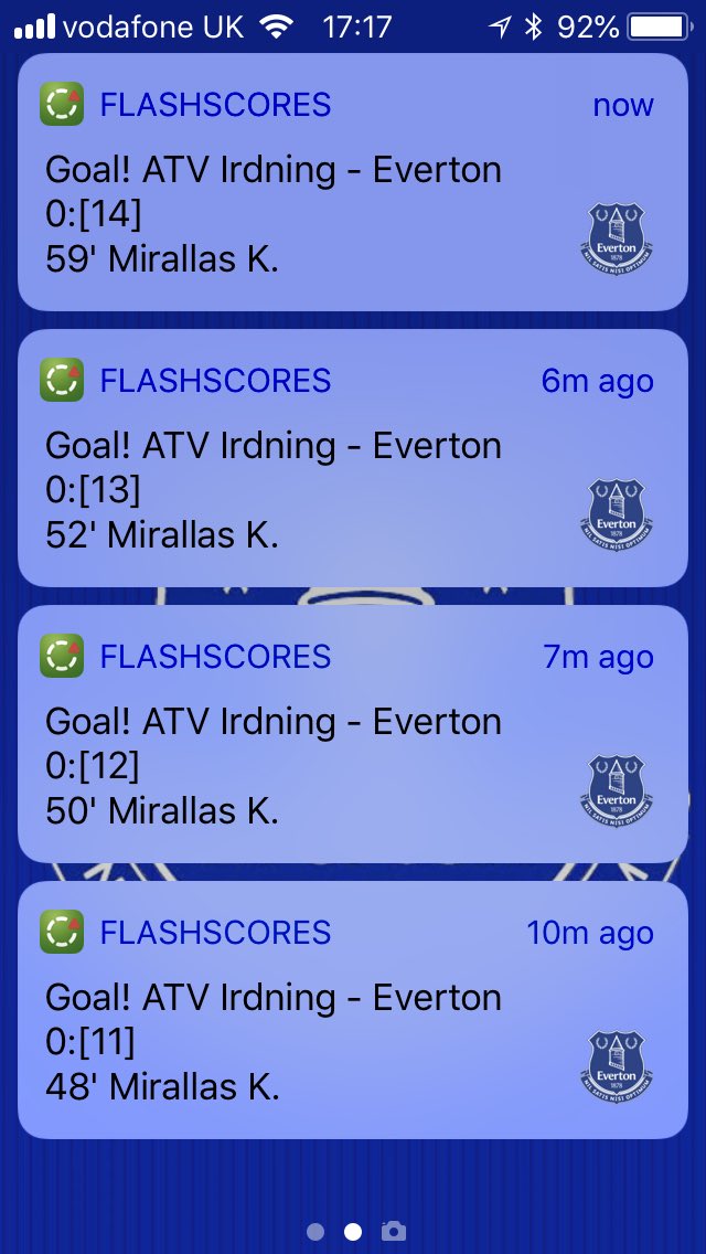 Everton_Fans's tweet photo. Whoosh #efc https://t.co/QZ2vHo5GXN
