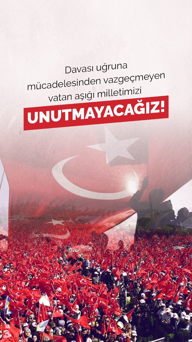 15 Temmuz Şehitlerimizi ve Gazilerimizi unutmadık, unutmayacağız, unutturmayacağız.

#15TemmuzDestanı 
#15TemmuzuUnutturma
#Unutmayacağız