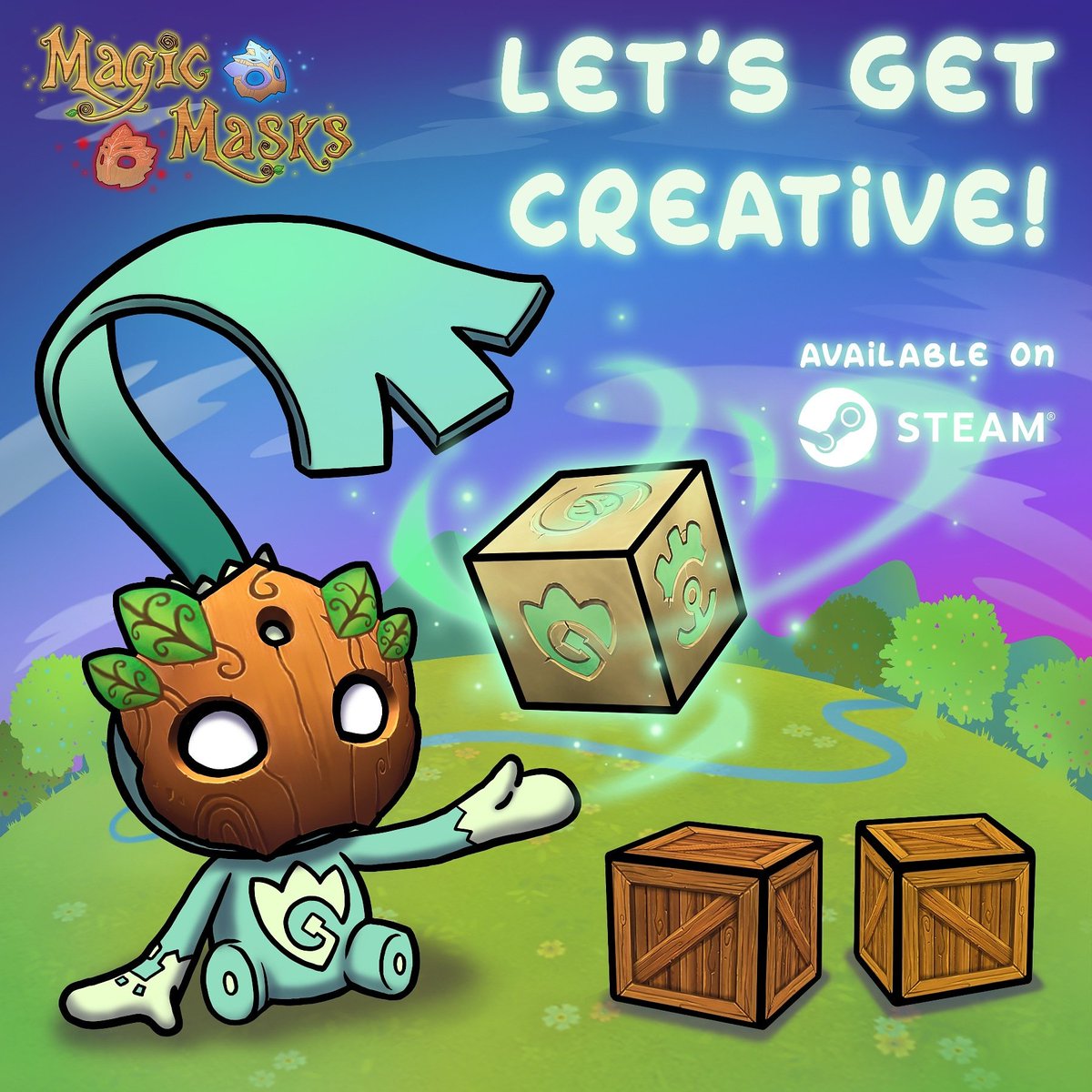 MagicMasks's tweet photo. What should we do on this magical Saturday?! #IndieGame #Gamers #SteamGames https://t.co/if9NxBwShl