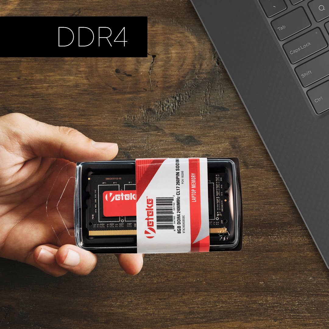 Está na hora de dar um upgrade no seu notebook. Compre agora o 4GB & 8GB DDR4 SO-DIMM, feito para melhorar a performance da sua máquina. 💪 #DDR4 #SODIMM #DDR4memory #Veteke
