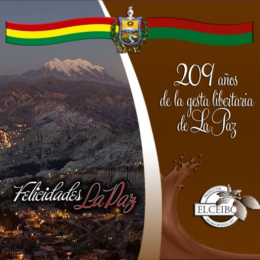 ElCeibo_Bolivia's tweet photo. Felicidades #LaPaz https://t.co/sA0yIao6h8