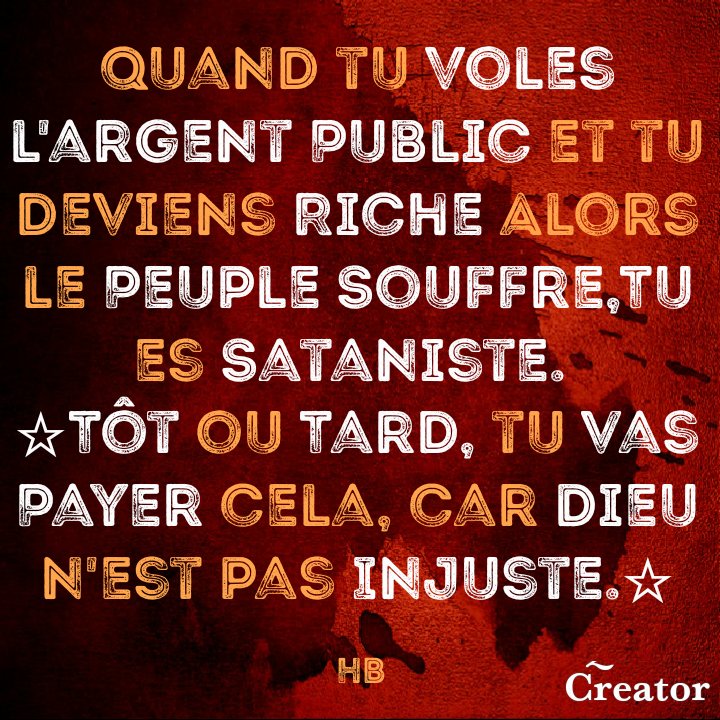 EvangelisteHen1's tweet photo. @StanysBujakera #MP = FCC, 
Vs avez 
#Pillez,
 #Volez, 
#Tuez, #Emprisonnez...Les Congolais(RDC) Vs Voulez encore revenir au Pouvoir ? #DIEU Vs 
#CONFONDRA. 
@LambertMende 
@zoekabila 
@PapyTAMBA @MushobekwaMa @MinakuAubin @AndreAtundu @AmbHenriMova @ThambweMamba @BrunoTshibala @josephkabila_K https://t.co/GWpU9kPPfO
