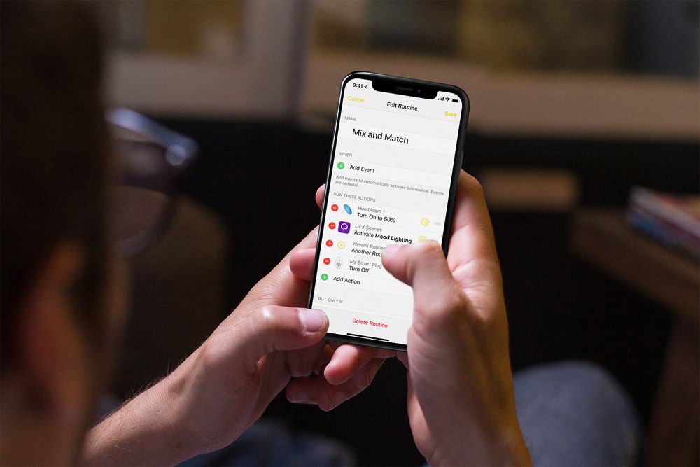 Yonomi's tweet photo. Try adding third-party scenes or existing Yonomi Routines to new automations as Subroutines—now a part of Yonomi for iOS 1.6.9 #Yonomi #BringHomeToLife https://t.co/TXCjvn3vIX https://t.co/wx0AFWsXFP