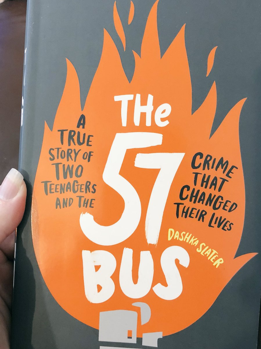 Rachelluvsbooks's tweet photo. One of the best books I have read all year! Such a heartbreaking and thought provoking TRUE story. Side note teen true crime should totally be a thing! @wrenandrookbook #The57Bus #DashkaSlater https://t.co/WK52Sxc00y