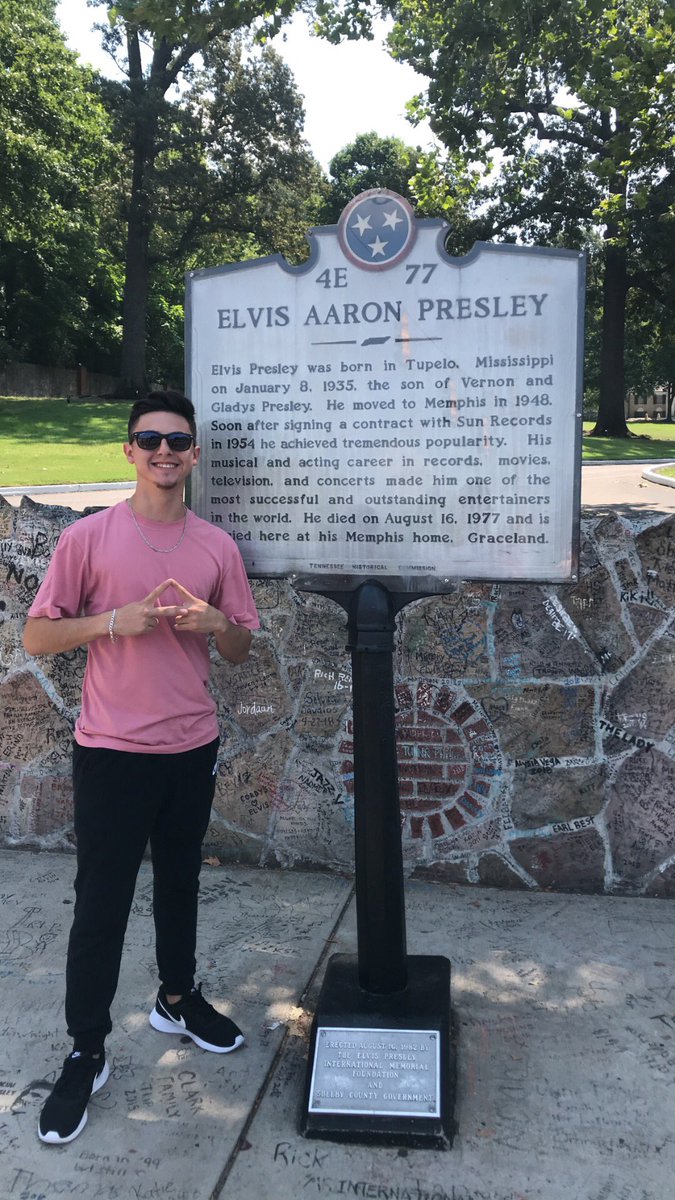 Here’s a picture of our brother Diego “Chicle” Alvarez visiting Graceland in Memphis, Tennessee! Safe travels brother!