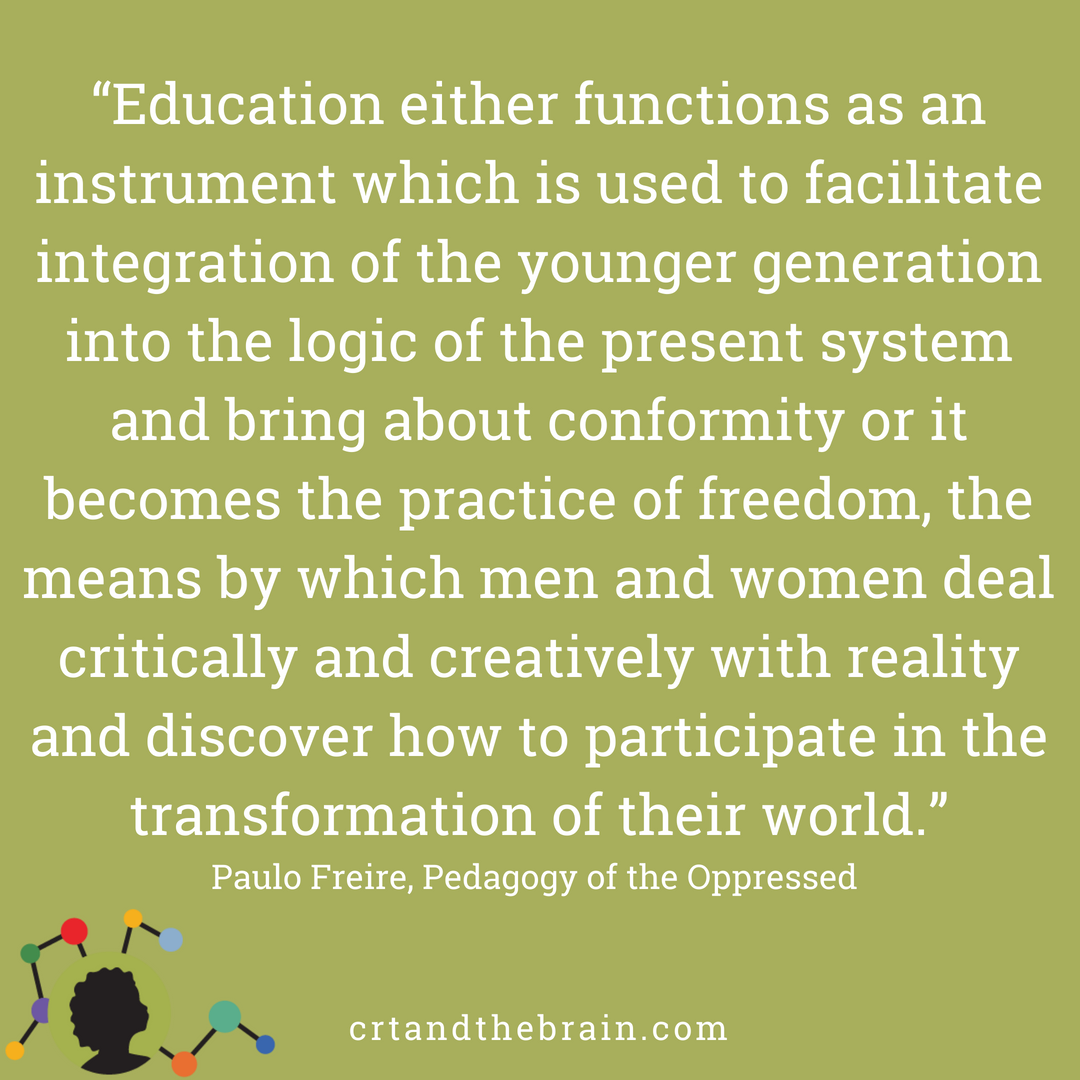 Equity by Design. Either we are designing learning for compliance or liberation. #FreireWasRight