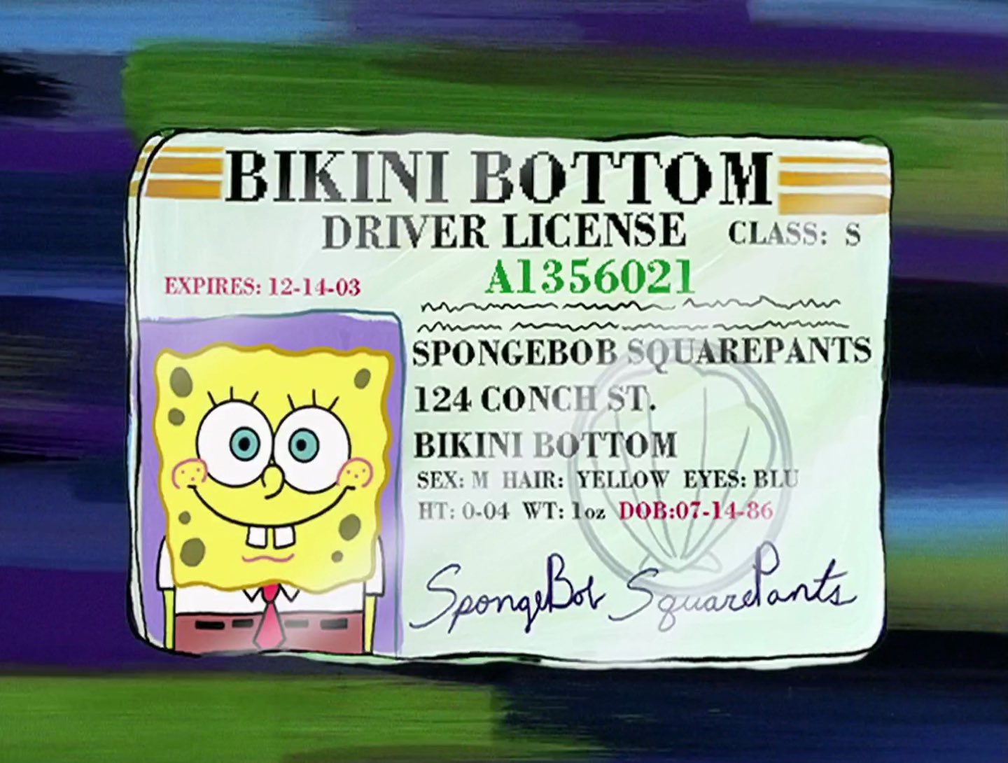                Spongebob SquarePants
happy birthday SpongeBob      