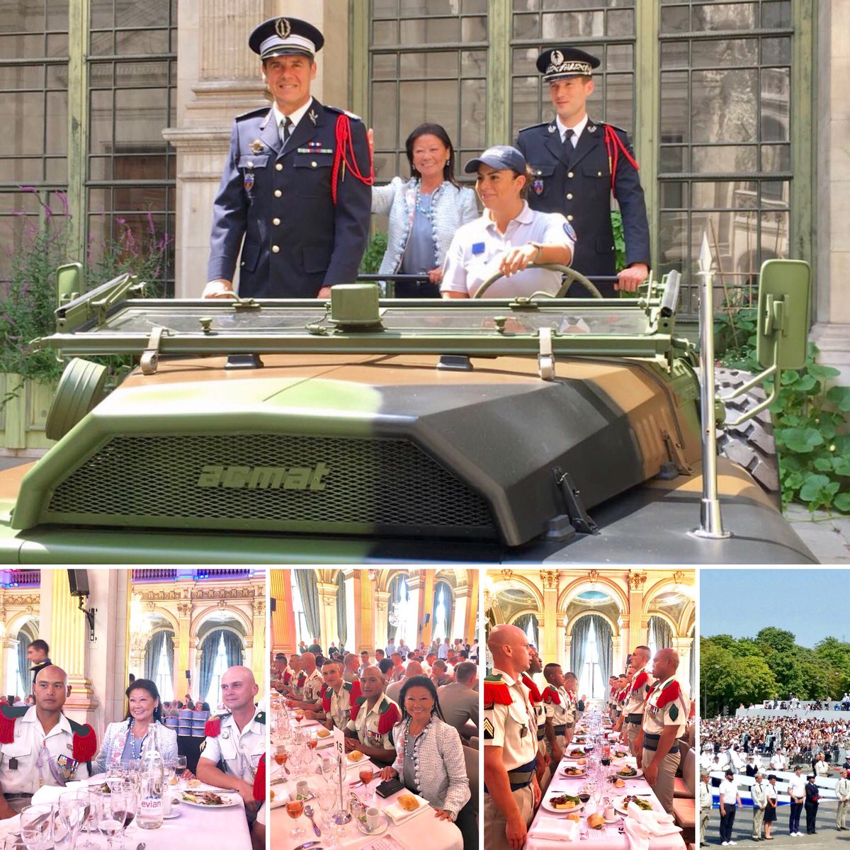 jdHAUTESERRE's tweet photo. Après le défilé du 14 juillet sur les Champs Elysées, déjeuner à l'Hôtel de Ville à la table de la 1ere Compagnie du 2eme Régiment Étranger d'Infantetie #legionetrangere #defile #14juillet #fetenationale #hoteldeville #paris #paris8 #placedelaconcorde #champselysees #commandcar https://t.co/cfbG9xTRXc