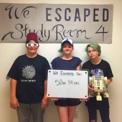 Walpublib's tweet photo. We have some new best times this week from teens who were able to Escape #StudyRoom4! https://t.co/I6If5CV3OH