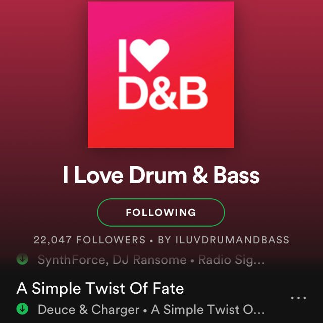 Check out our new single 'A Simple Twist Of Fate' <a href="/SubsphereRecs/">Subsphere Records</a> plus loads more fresh D&amp;B tunes on <a href="/iluvdrumnbass/">i ❤️ Drum & Bass</a> <a href="/Spotify/">Spotify</a> playlist! spoti.fi/2ywrRgx