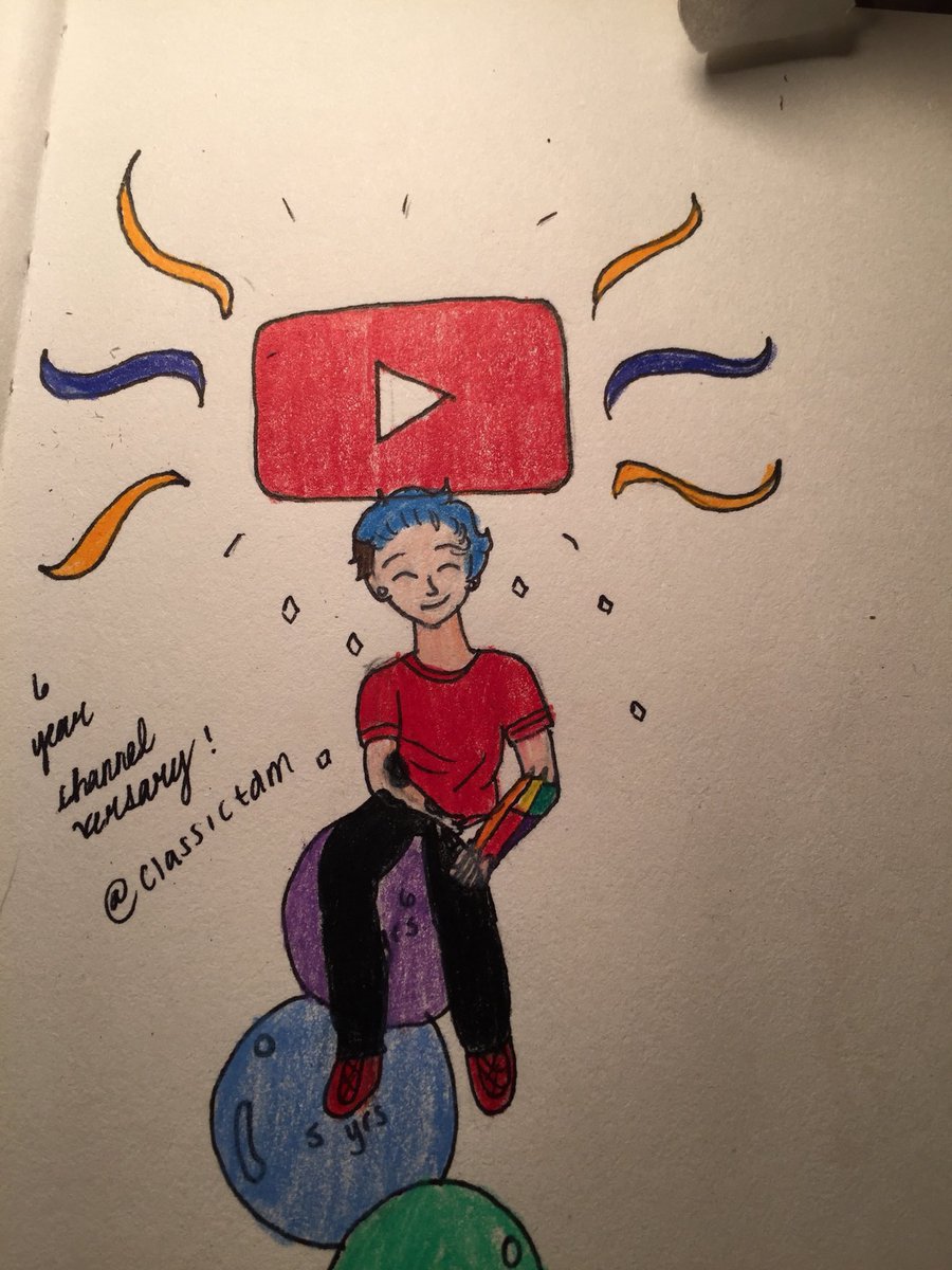 classictdm's tweet photo. @dantdm IM SO PROUD OF YOU DAN!!!!! I made you some fan art for your Channelversary. I hope you like it! https://t.co/qIuEpg13a3
