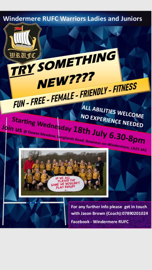 wrufcwarriors's tweet photo. Don’t forget training starts Wednesday. #warriors #female https://t.co/z70UX3XJ2b