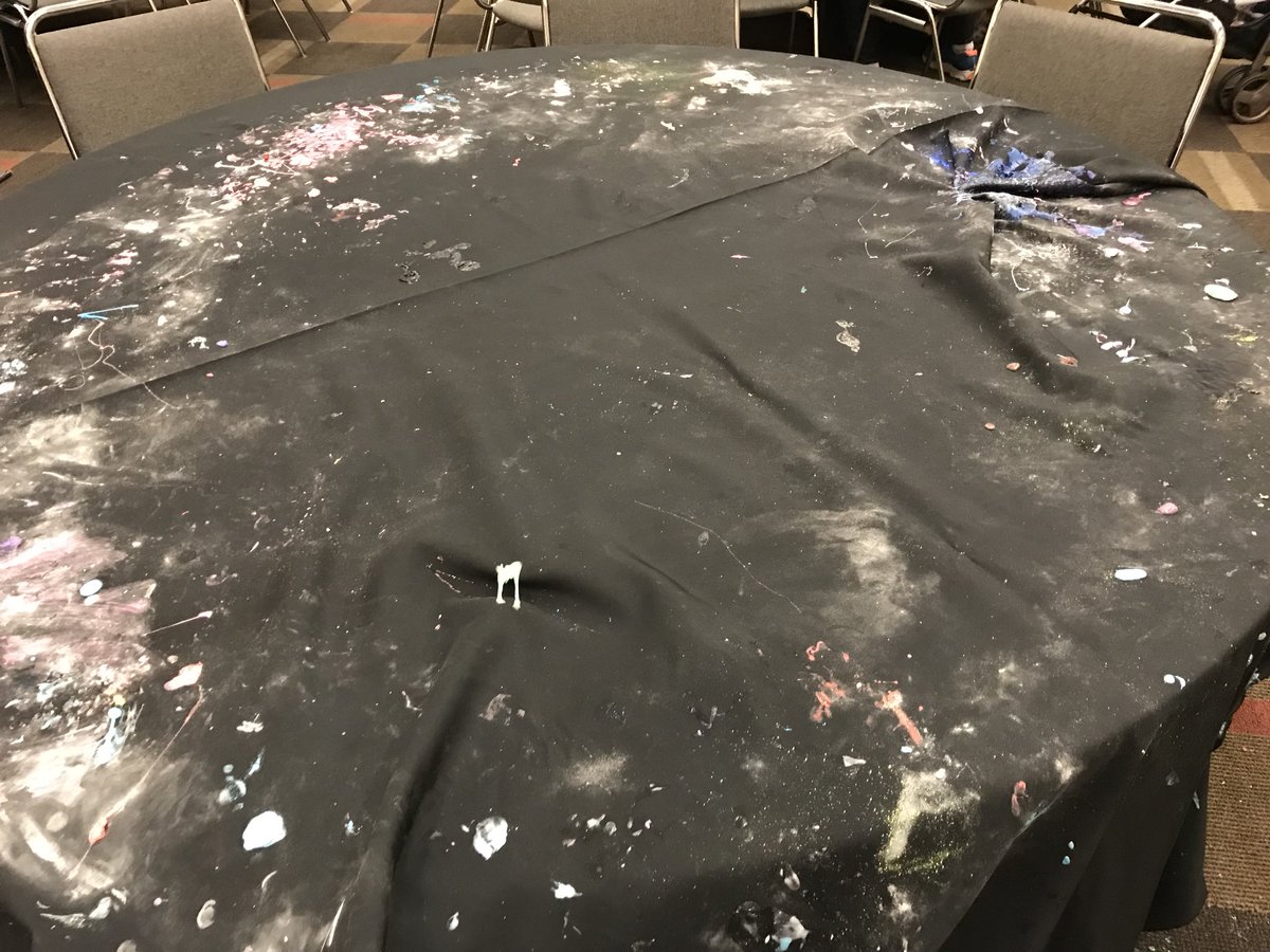 HeliFromFinland's tweet photo. This was definitely the most popular table until we ran out of incredients #SlimeFactory #kidsconference #kcdc2018 We had so much fun! https://t.co/7Pw3QX0Bsi