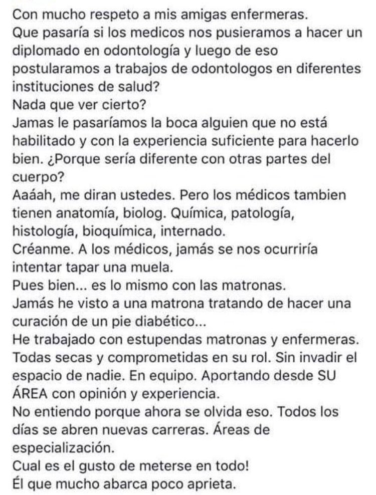 Piojodoc's tweet photo. Cada profesional de la Salud cuenta y es fundamental...pero cada uno a lo suyo. Por eso apoyo y sigo insistiendo, Obstetricia, Ginecología y Neonatología son #Matroneria 👍🏻 #CambioCodigoSanitario #YoDefiendoLaMatroneria @colegiomatrona1 @colmedchile @SSaludOsorno https://t.co/bZ8vQnx0jZ