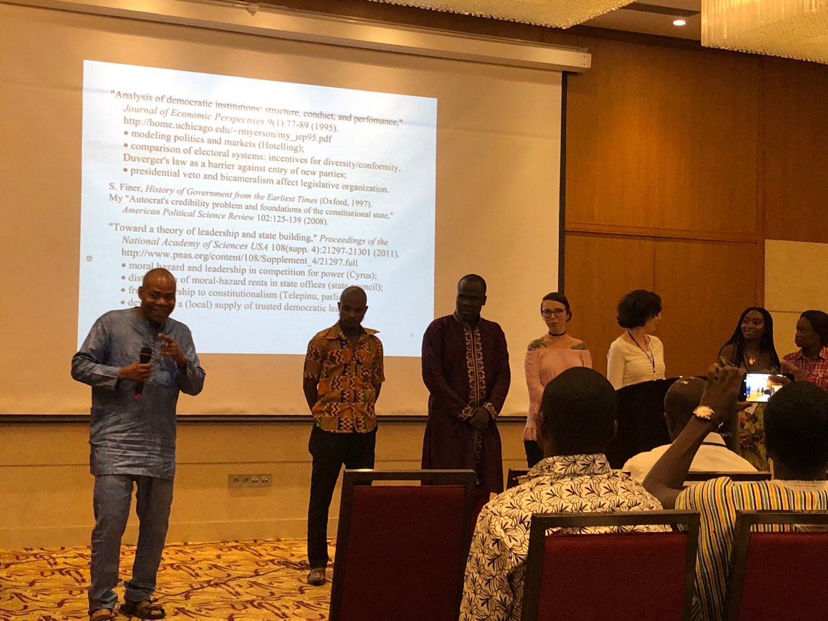 a_presbitero's tweet photo. At Cotonou, @lwantchekon closing a wonderful conference @ASE_cotonou #Afes2018. Nice trip, good feedbacks, met new people, great experience! https://t.co/oF6s5CIO19