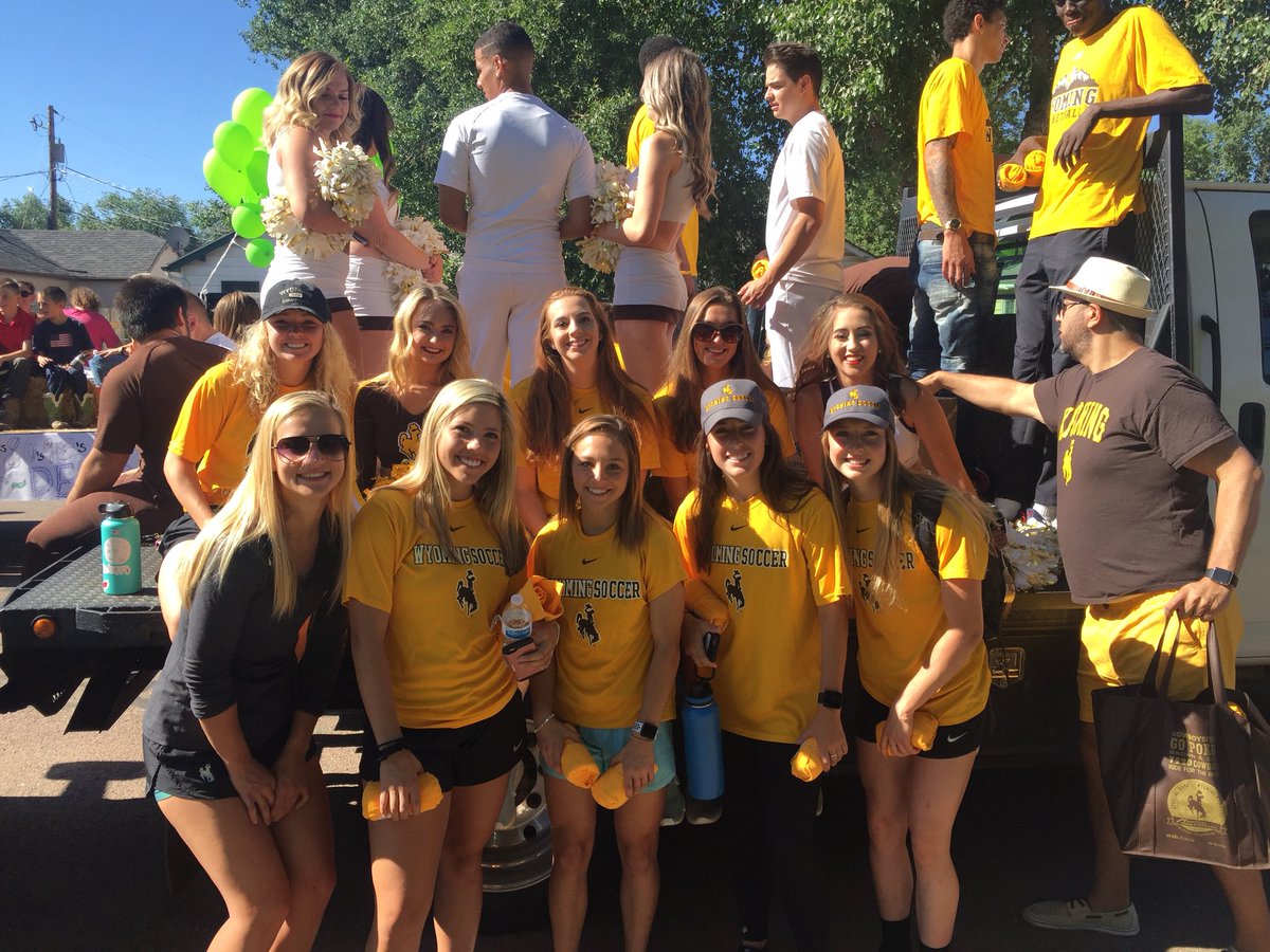 wyosoccer's tweet photo. We 💛 celebrating the great state of Wyoming by marching in the Juiblee Days Parade! 
#OneWyoming #GoWyo https://t.co/agrly4OlEb