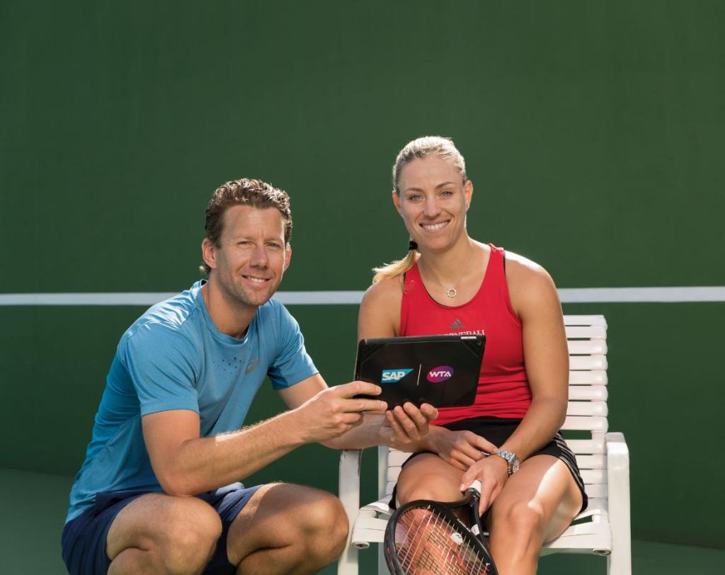 Congratulations to SAP tennis ambassadors <a href="/AngeliqueKerber/">Angelique Kerber</a> and <a href="/wimfissette/">Wim Fissette</a> on a big win at #Wimbledon!  #WTA #TheBestRun