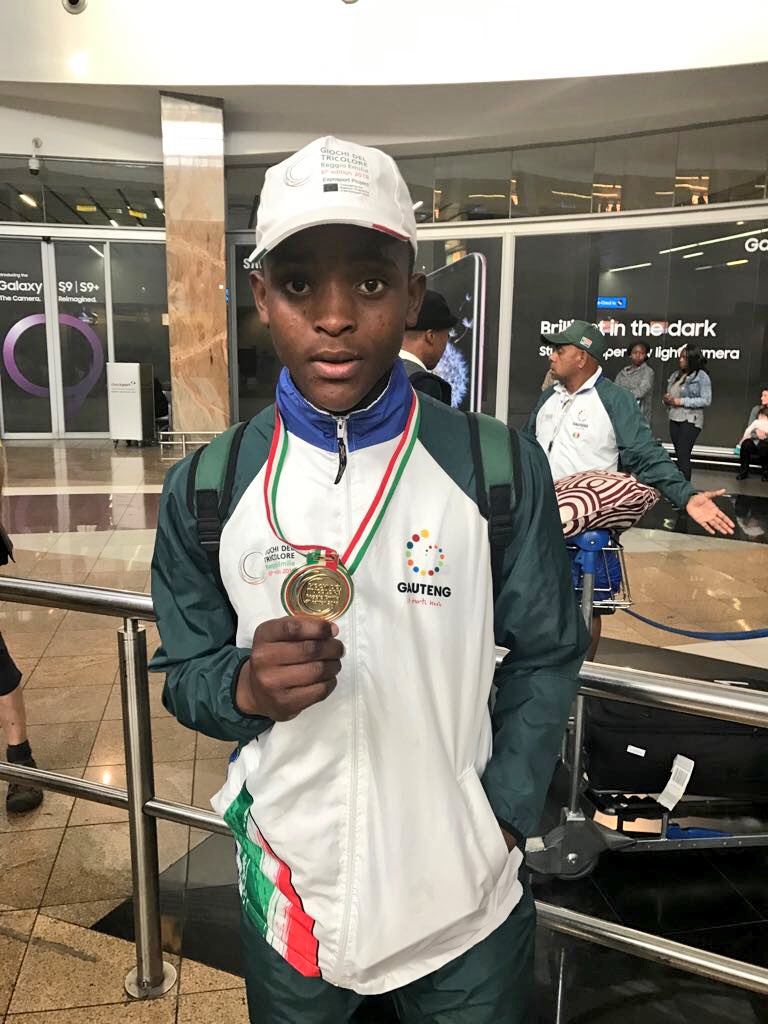 GautengSACR's tweet photo. #TeamGauteng which represented South Africa at the 6th edition of the International Tri-Color Games in Italy, returns with over 170 medals. #3ColorGames18 https://t.co/ID3dF6i01f