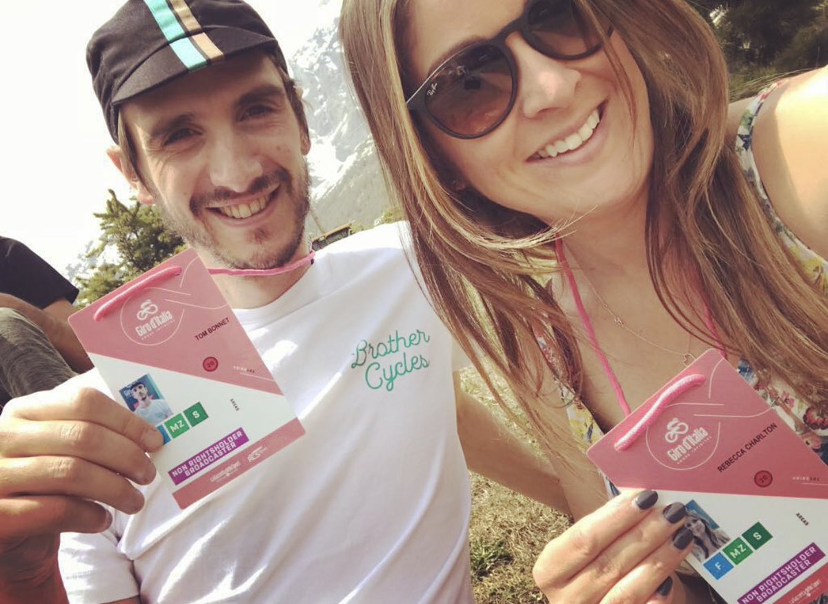 BeccaCharlton's tweet photo. Like food &amp; cycling? Join @FM_ephemera &amp; I behind the scenes at the @giroditalia with Fuelling the Peloton now available on @BBCRadio4 iplayer https://t.co/VgRObGuAJj #LeTour #TourdeFrance2018 #TDF https://t.co/SPpP2dVggD