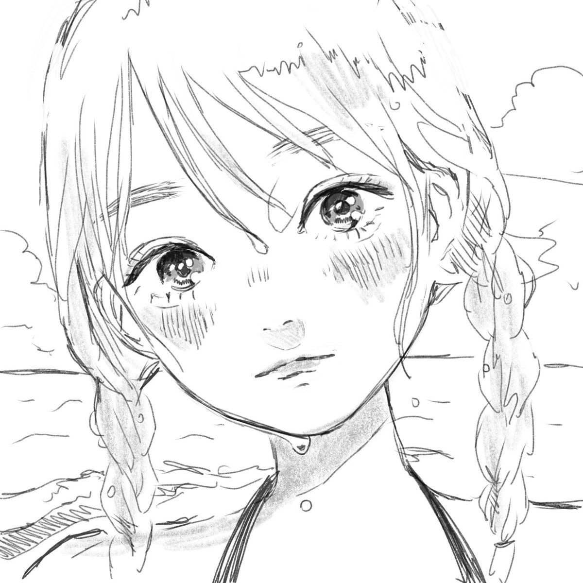 この暑さで海はいらないんですか🙁!?の顔 