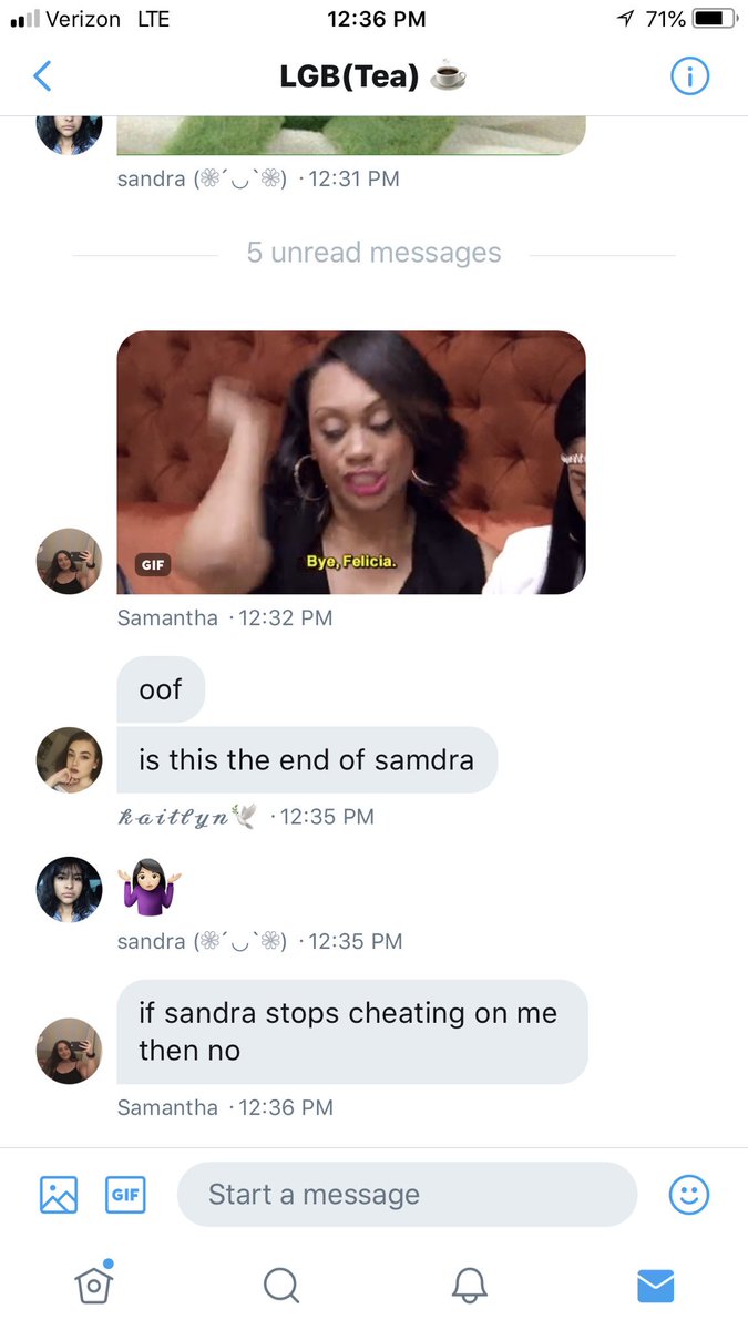 LGBTeagc's tweet photo. #samdra ? She might be fucking dead https://t.co/WLIbMYVZHS