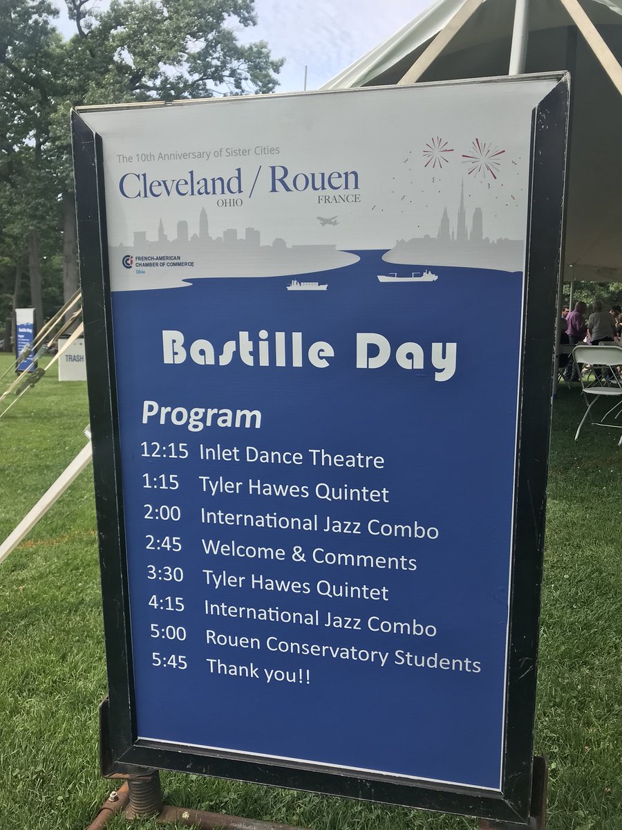 inthecircle's tweet image. Happy #BastilleDay! We’re celebrating on Wade Oval till 6pm with our Sister City guests from Rouen. Join us!