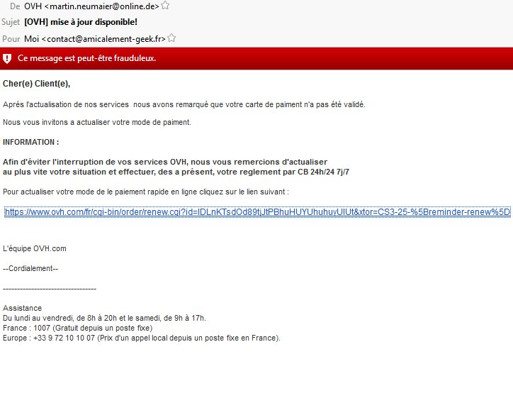 JihnKoda 🇯🇵 on Twitter "⚠️ATTENTION⚠️ Faux mails de phishing qui ont