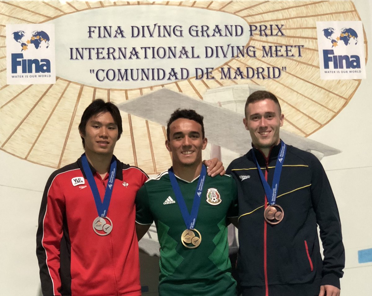 Aaron_Dziver's tweet photo. Peter-Thach Mai wins the silver medal in the Men's 3M event at the FINA Grand Prix in Madrid! Personal best score at a Grand Prix and first medal in the individual event. @DivingCanada https://t.co/ZmAmwEB4Gc