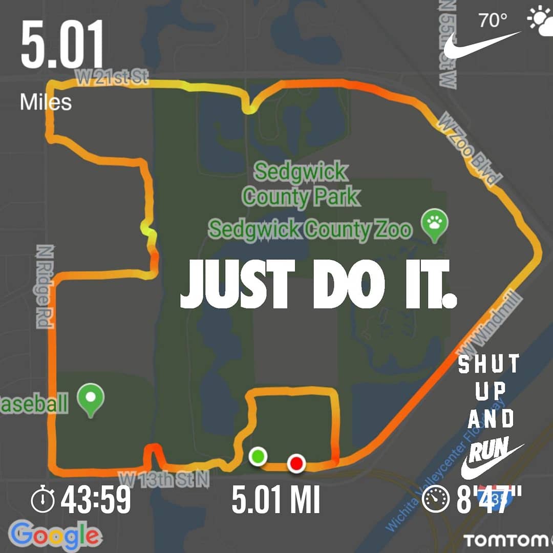 CoachPorter77's tweet photo. These are MY people! #PFMJoes with @FleetFeetWichta #Start2Finish groups, (I see you H1) got miles in under some *cooler*, *slightly* less humid weather. Great day, great camaraderie! #pfm18 #ffict @runpfm https://t.co/VlFa4LgziN