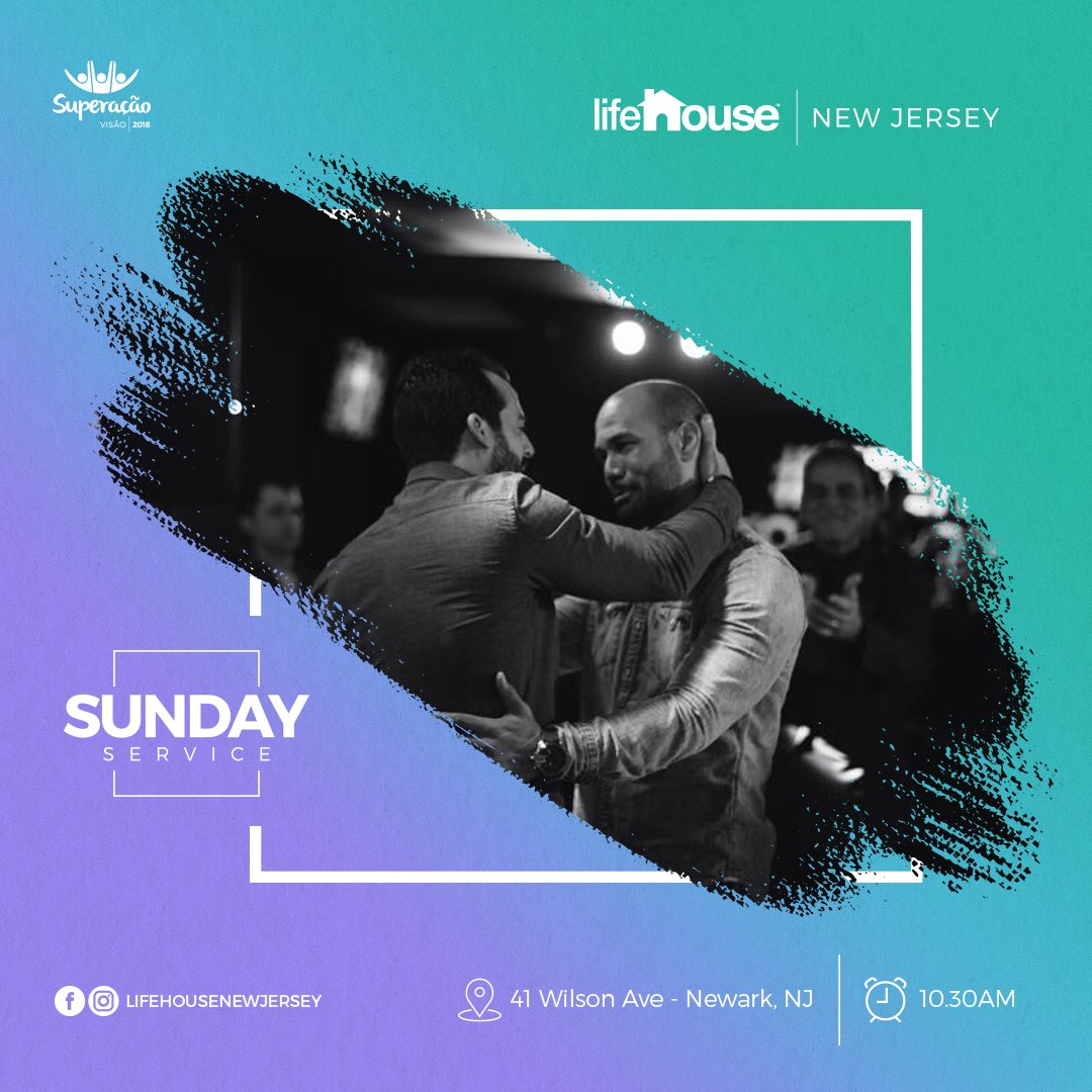 LifeHouseNWK's tweet photo. Vem pro Sunday Service Louvar e Adorar nosso Senhor Jesus Cristo. Deixe seu coração ser impactado por uma palavra edificante para sua vida. Vem pra Casa… Vem pra Life House! Traga sua família. Convide seus amigos. #lifehouse #jesus #newarknj #grace #vamoquevamo #lifeemsuavida https://t.co/rqpzLrAUyQ